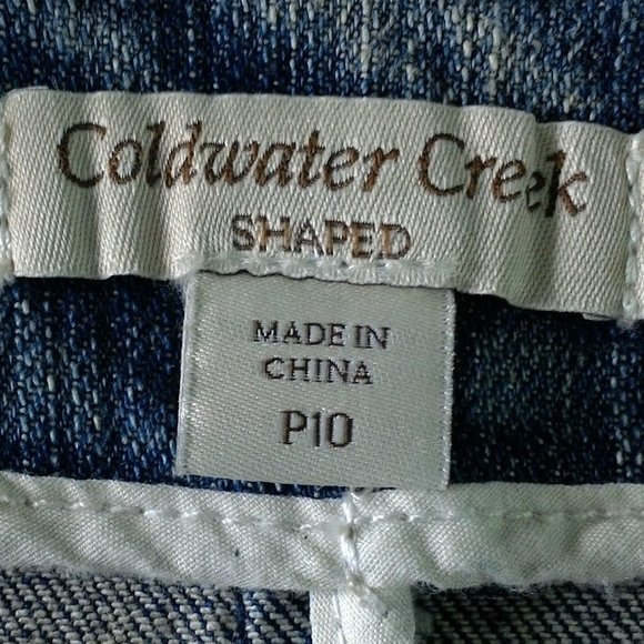 Cold Water Creek soutache shaped denim jacket P10 - Picture 3 of 7